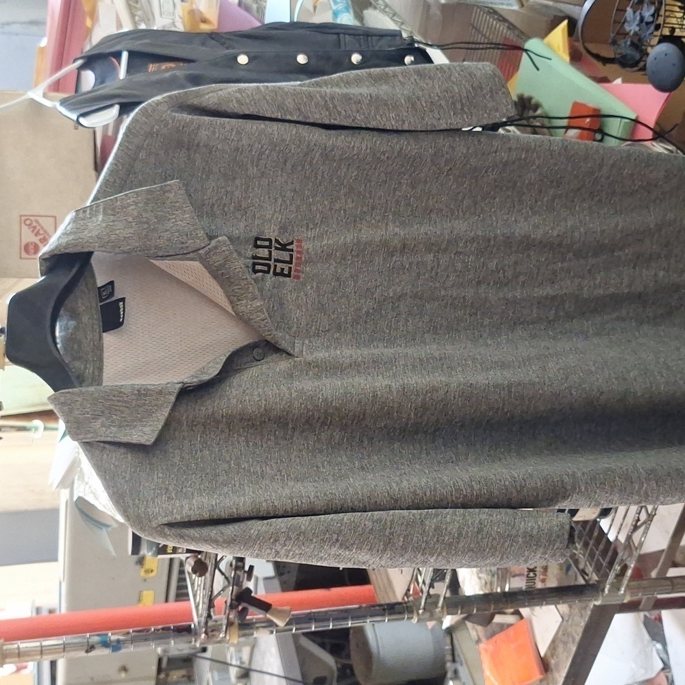 Reebok XL Old Elk Bourbon Grey Shirt